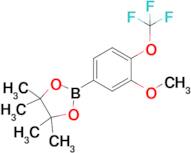 2-[3-Methoxy-4-(trifluoromethoxy)phenyl]-4,4,5,5-tetramethyl-1,3,2-dioxaborolane