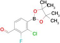 3-chloro-2-fluoro-4-(4,4,5,5-tetramethyl-1,3,2-dioxaborolan-2-yl)benzaldehyde