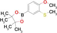 2-[4-Methoxy-3-(methylthio)phenyl]-4,4,5,5-tetramethyl-1,3,2-dioxaborolane