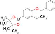 2-(4-(Benzyloxy)-3-ethylphenyl)-4,4,5,5-tetramethyl-1,3,2-dioxaborolane