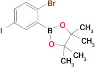 2-Bromo-5-iodophenylboronic acid pinacol ester