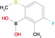 3-Fluoro-2-methyl-6-(methylthio)phenylboronic acid