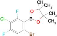 6-Bromo-3-chloro-2,4-difluorophenylboronic acid pinacol ester