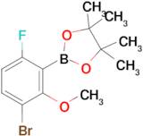 3-Bromo-6-fluoro-2-methoxyphenylboronic acid pinacol ester