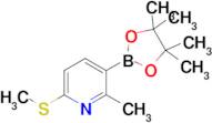 2-Methyl-6-(methylthio)-3-(4,4,5,5-tetramethyl-1,3,2-dioxaborolan-2-yl)pyridine