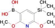 2,6-Dimethoxy-3-(trimethylsilyl)pyridine-5-boronic acid