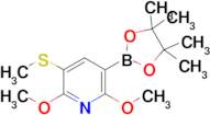 2,6-Dimethoxy-5-(methylthio)pyridine-3-boronic acid pinacol ester