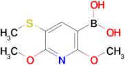 2,6-Dimethoxy-3-methylsulfanylpyridine-5-boronic acid