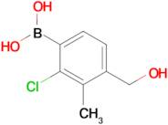 2-Chloro-4-hydroxymethyl-3-methylphenylboronic acid