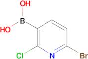 6-Bromo-2-chloropyridine-3-boronic acid