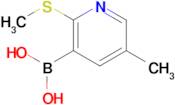 5-Methyl-2-(methylthio)pyridine-3-boronic acid