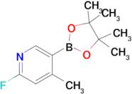 2-Fluoro-4-methyl-5-(4,4,5,5-tetramethyl-1,3,2-dioxaborolan-2-yl)pyridine