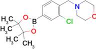 4-[[2-Chloro-4-(4,4,5,5-tetramethyl-1,3,2-dioxaborolan-2-yl)phenyl]methyl]morpholine