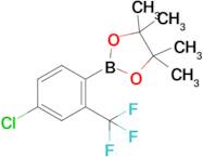 2-[4-Chloro-2-(trifluoromethyl)phenyl]-4,4,5,5-tetramethyl-1,3,2-dioxaborolane