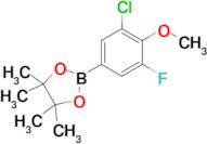 2-(3-Chloro-5-fluoro-4-methoxyphenyl)-4,4,5,5-tetramethyl-1,3,2-dioxaborolane