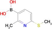 2-Methyl-6-(methylthio)-3-pyridylboronic acid