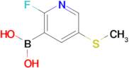 [2-Fluoro-5-(methylsulfanyl)pyridin-3-yl]boronic acid
