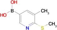 3-Methyl-2-(methylthio)pyridine-5-boronic acid