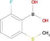 6-Fluoro-2-(methylsulfanyl)phenylboronic acid