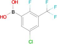 5-Chloro-2-fluoro-3-(trifluoromethyl)phenylboronic acid