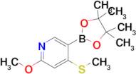 2-Methoxy-4-(methylthio)pyridine-5-boronic acid pinacol ester