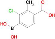 4-Carboxy-2-chloro-3-methylphenylboronic acid