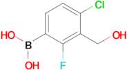 4-Chloro-2-fluoro-3-hydroxymethylphenylboronic acid