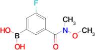 3-(N,O-Dimethylhydroxylaminocarbonyl)-5-fluorophenylboronic acid