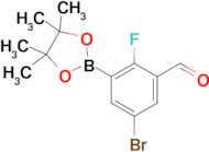 5-Bromo-2-fluoro-3-formylphenylboronic acid, pinacol ester