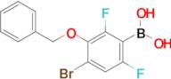 3-Benzyloxy-4-bromo-2,6-difluorophenylboronic acid