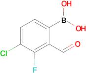 4-Chloro-3-fluoro-2-formylphenylboronic acid