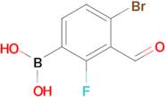 4-Bromo-2-fluoro-3-formylphenylboronic acid