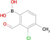 3-Chloro-2-formyl-4-methylphenylboronic acid