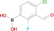 4-Chloro-2-fluoro-3-formylphenylboronic acid