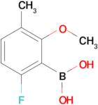 6-Fluoro-2-methoxy-3-methylphenylboronic acid