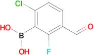 6-Chloro-2-fluoro-3-formylphenylboronic acid