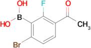3-Acetyl-6-bromo-2-fluorophenylboronic acid