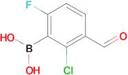 2-Chloro-6-fluoro-3-formylphenylboronic acid