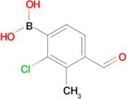 2-Chloro-4-formyl-3-methylphenylboronic acid