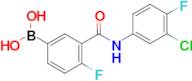 3-(3-Chloro-4-fluorophenylcarbamoyl)-4-fluorophenylboronic acid