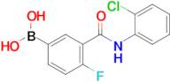 4-Fluoro-3-(2-chloro-phenylcarbamoyl)phenylboronic acid