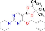 4-Benzyloxy-2-piperidine-1-yl-pyrimidine-5-boronic acid pinacol ester