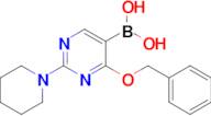 4-Benzyloxy-2-piperidine-1-yl-pyrimidine-5-boronic acid