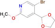 5-Bromo-4-(1,3-dioxolan-2-yl)-2-methoxypyridine