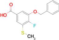 3-(Benzyloxy)-4-fluoro-5-(methylthio)benzoic acid