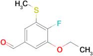 3-Ethoxy-4-fluoro-5-(methylthio)benzaldehyde