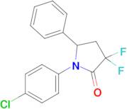 1-(4-Chlorophenyl)-3,3-difluoro-5-phenylpyrrolidin-2-one