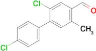 2,4'-Dichloro-5-methyl-[1,1'-biphenyl]-4-carbaldehyde