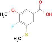 4-Fluoro-3-methoxy-5-(methylthio)benzoic acid