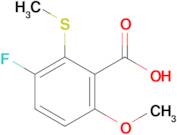 3-Fluoro-6-methoxy-2-(methylthio)benzoic acid